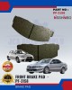 Front Disc Brake Pad (4pcs)-Mitsubishi-Galant-Lancer-NISSHINBO-PF-3158 Brake System image