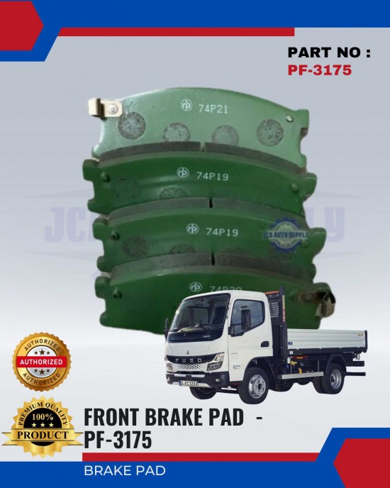 Mitsubishi Canter Front Brake Pads - NISSHINBO - PF-3175 Brake System image