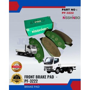 Front Disc Brake Pad-Mitsubishi Canter-NISSHINBO-PF-3222