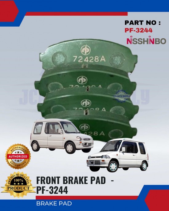 Mitsubishi Minica Toppo Front Brake Pads - NISSHINBO - PF-3244 Brake System image