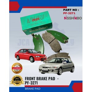 Front Disc Brake Pad (4pcs)-Proton-Wira-Satria-NISSHINBO-PF-3271