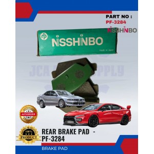 Rear Disc Brake Pad-Mitsubishi Lancer-Galant-NISSHINBO-PF-3284