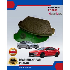 Rear Disc Brake Pad-Mitsubishi Lancer-Galant-NISSHINBO-PF-3284