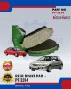 NISSHINBO Disc Brake Pad (RR) Set - Proton Wira Satria GTI - PF-3314 Brake System image