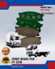 NISSHINBO FRONT DISC BRAKE PAD (4PCS) - MITSUBISHI CANTER - PF-3348 image