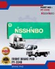 NISSHINBO FRONT DISC BRAKE PAD (4PCS) - MITSUBISHI CANTER - PF-3348 image