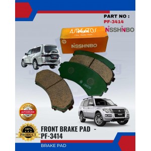 Front Disc Brake Pad-Mitsubishi Pajero-NISSHINBO-PF-3414