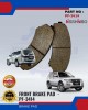 NISSHINBO-DISC BRAKE PAD-FRONT - MITSUBISHI PAJERO - PF-3414 image