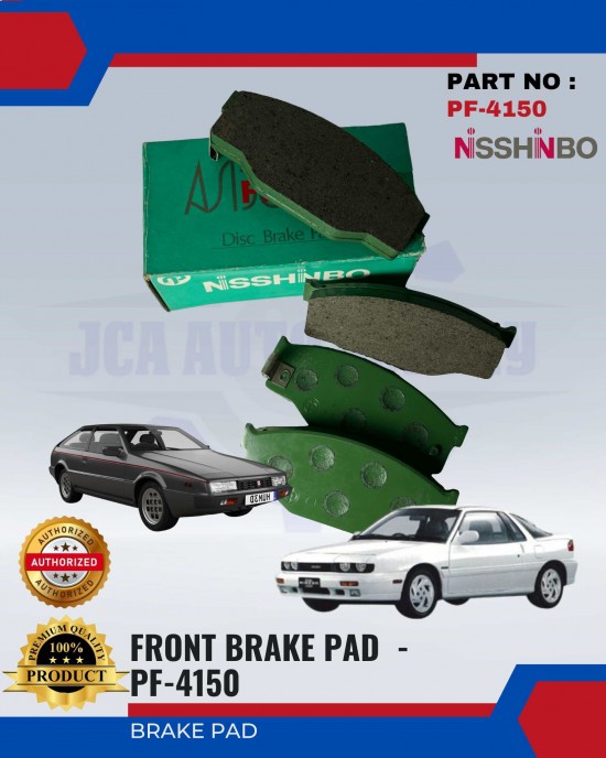 Front Disc Brake Pad (4pcs)-Isuzu-Impulse-Piazza-NISSHINBO-PF-4150 Brake System image