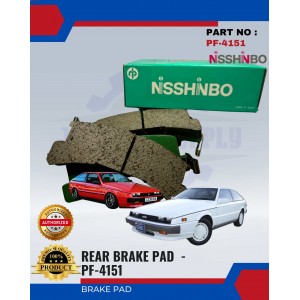 Rear Disc Brake Pad-Isuzu Impulse 83-89-NISSHINBO-PF-4151