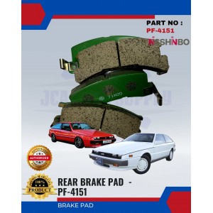 Rear Disc Brake Pad-Isuzu Impulse 83-89-NISSHINBO-PF-4151