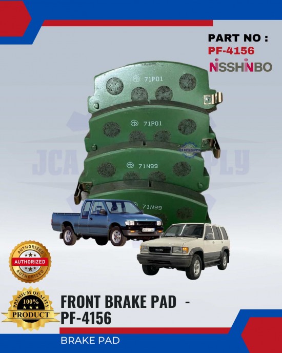 Isuzu Trooper - KB28 Front Brake Pads - NISSHINBO - PF-4156 Brake System image