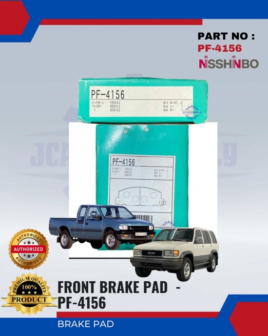 Isuzu Trooper - KB28 Front Brake Pads - NISSHINBO - PF-4156 Brake System image