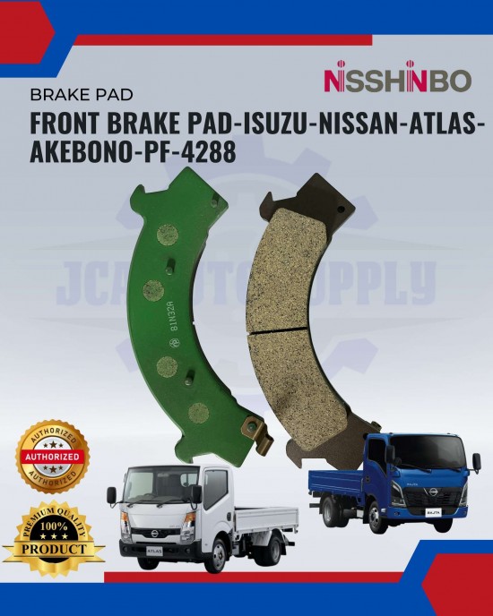 Showing image for Front Brake Pad-Isuzu-Nissan-Atlas-Akebono-PF-4288 Front Brake Pad-Isuzu-Nissan-Atlas-Akebono-PF-4288 image