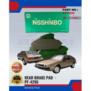 Rear Disc Brake Pad-Isuzu Impulse-NISSHINBO-PF-4296