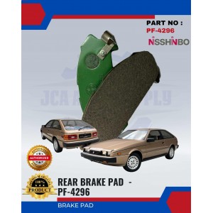 Rear Disc Brake Pad-Isuzu Impulse-NISSHINBO-PF-4296