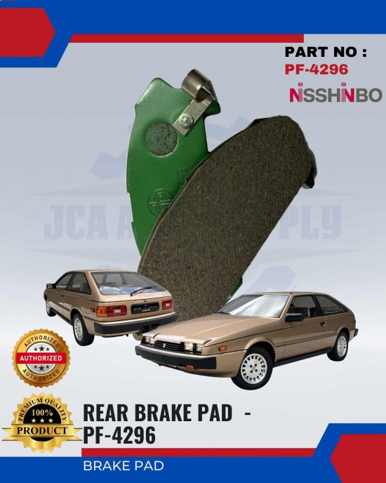 Rear Disc Brake Pad-Isuzu Impulse-NISSHINBO-PF-4296 Brake System image