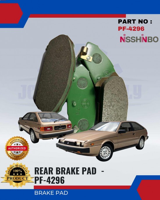 Rear Disc Brake Pad-Isuzu Impulse-NISSHINBO-PF-4296 Brake System image