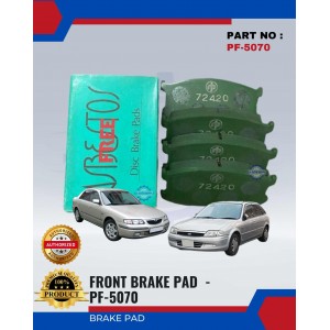 Front Brake Pad-Mazda Cappel-Ford Laser-NISSHINBO-PF-5070