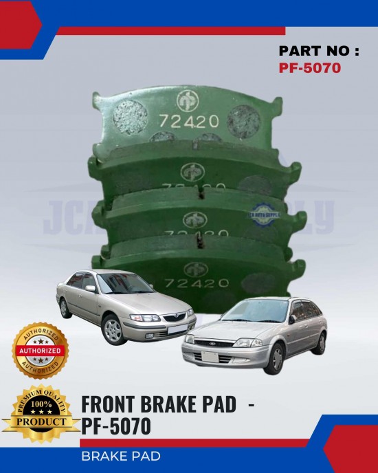 Mazda Capella - Ford Laser Front Brake Pads - NISSHINBO - PF-5070 Brake System image