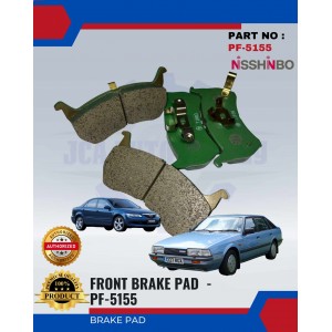 Front Disc Brake Pad (4pcs)-Mazda 626 1985 TX5-Capella Se-NISSHINBO-PF-5155