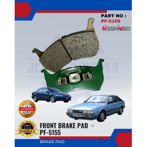 Front Disc Brake Pad (4pcs)-Mazda 626 1985 TX5-Capella Se-NISSHINBO-PF-5155