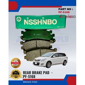 Rear Disc Brake Pad-Mazda MPV 3.0-LV12-93-NISSHINBO-PF-5168