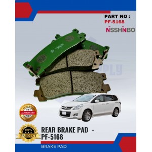 Rear Disc Brake Pad-Mazda MPV 3.0-LV12-93-NISSHINBO-PF-5168