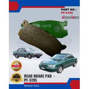 Rear Disc Brake Pad-Mazda 626 TX5-NISSHINBO-PF-5195 