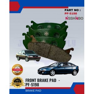 Front Disc Brake Pad (4pcs)-Mazda TX3 1.8-Lantis-Lanx-NISSHINBO-PF-5198