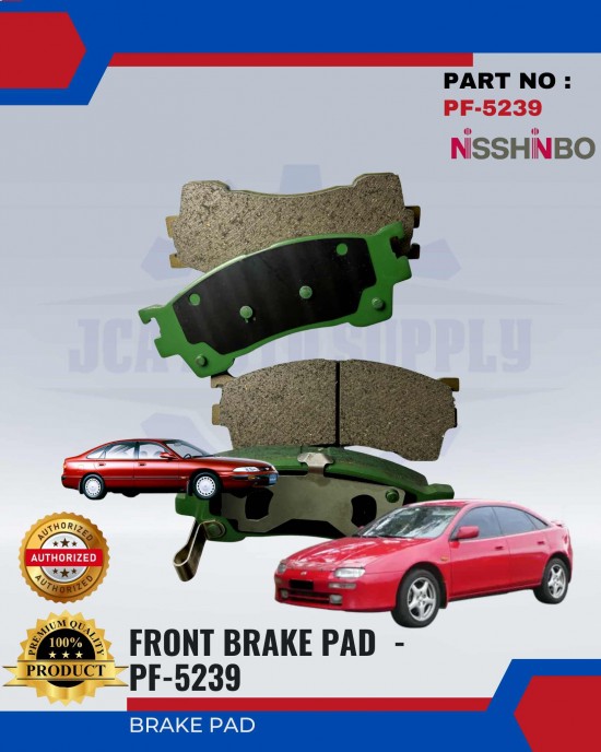 NISSHINBO-DISC BRAKE PAD-FRONT - FORD - MAZDA - PF-5239 image