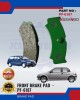 Front Disc Brake Pad (4pcs)-Daihatsu-Charade-NISSHINBO-PF-6187 Brake System image