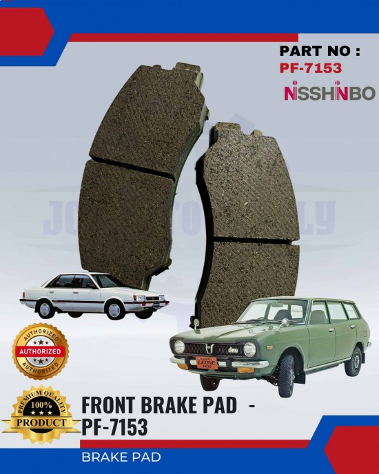 Front Disc Brake Pad-Subaru Leone-NISSHINBO-PF-7153 Brake System image