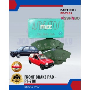 Front Brake Pad-Subaru Fiori-Sherpa-NISSHINBO-PF-7181