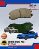 Front Disc Brake Pad (4pcs)-Subaru-Impreza-Legacy-NISSHINBO-PF-7248 Brake System image