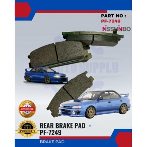 Rear Disc Brake Pad-Subaru Impreza 1993-NISSHINBO - PF-7249