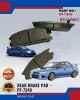 NISSHINBO Disc Brake Pad (RR) Set - Subaru Impreza 1993 - PF-7249 Brake System image