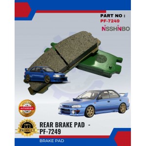 Rear Disc Brake Pad-Subaru Impreza 1993-NISSHINBO - PF-7249