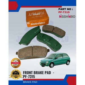 Front Disc Brake Pad (4pcs)-Subaru-Vivio-NISSHINBO-PF-7315