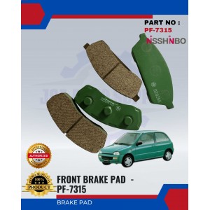 Front Disc Brake Pad (4pcs)-Subaru-Vivio-NISSHINBO-PF-7315