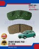 Front Disc Brake Pad (4pcs)-Subaru-Vivio-NISSHINBO-PF-7315 Brake System image