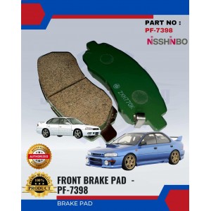 Front Disc Brake Pad-Subaru Impreza-Legacy-NISSHINBO-PF-7398