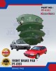 Honda Civic (SH3, SH4) Front Brake Pads - NISSHINBO - PF-8191 Brake System image