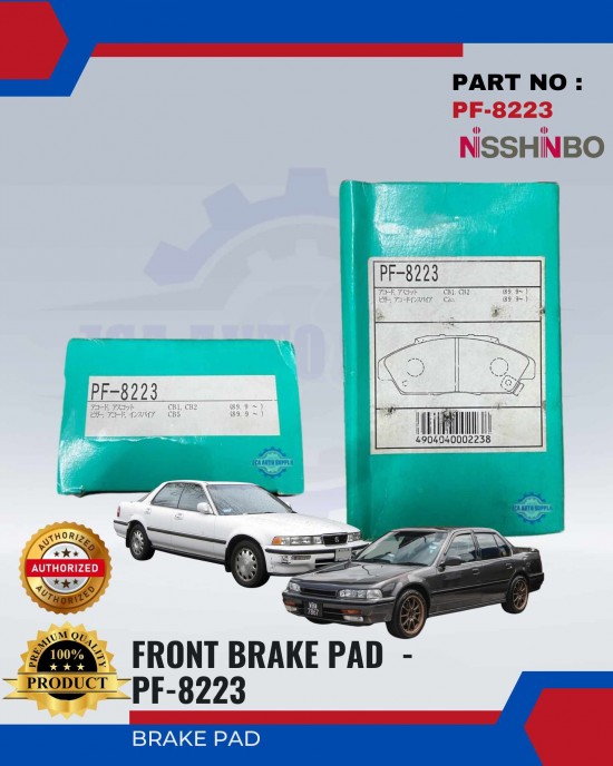 Honda Accord SM4 - Vigor Front Brake Pads - NISSHINBO - PF-8223 Brake System image