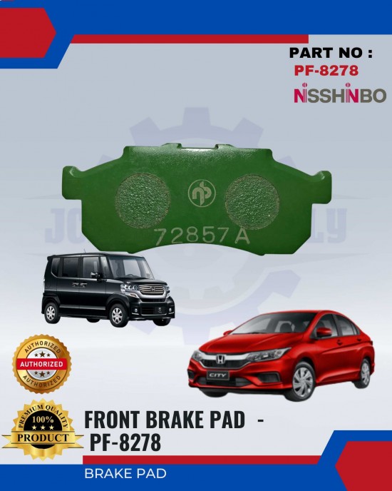 NISSHINBO FRONT DISC BRAKE PAD (4PCS) - HONDA CITY 550 & 660 PF-8278 image