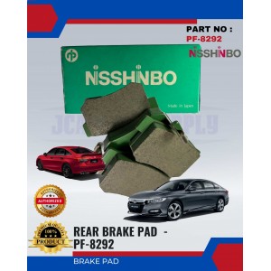 Rear Disc Brake Pad-Honda Accord-Civic-NISSHINBO-PF-8292