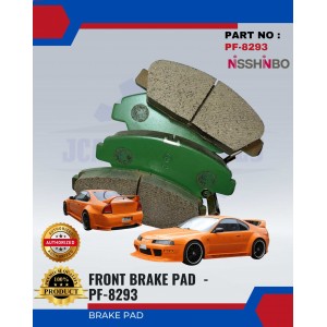 Front Disc Brake Pad (4pcs)-Honda Prelude-NISSHINBO-PF-8293