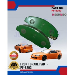 Front Disc Brake Pad (4pcs)-Honda Prelude-NISSHINBO-PF-8293