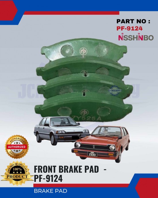 Honda Civic (SAO, SB4) Front Brake Pads - NISSHINBO - PF-9124 Brake System image