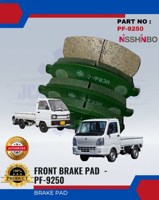 NISSHINBO FRONT DISC BRAKE PAD (4PCS) - SUZUKI CARRY 660 & DA41&51 PF-9250 Brake System image